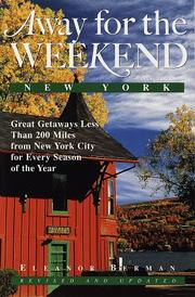 Cover of: Away for the weekend, New York by Berman, Eleanor
