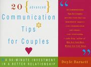 Cover of: 20 advanced communication tips for couples: a 90-minute investment in a better relationship