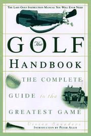 Cover of: The Golf Handbook by Peter Allis, Vivien Saunders