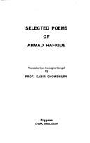 Cover of: Selected poems of Ahmad Rafique