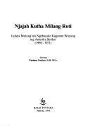 Cover of: Njajah kutha milang roti: lelana mulang lan ngebarake kagunan wayang ing Amerika Serikat, 1969-1971