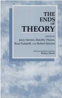 Cover of: The Ends of theory