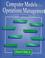 Cover of: Computer models for operations management