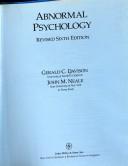 Cover of: Abnormal psychology by Gerald C. Davison