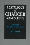 Cover of: A catalogue of Chaucer manuscripts