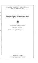 Cover of: Twelfe night, or, What you will by William Shakespeare
