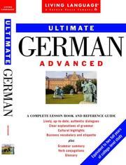 Cover of: Ultimate German advanced