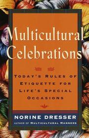 Cover of: Multicultural celebrations by Norine Dresser