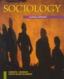 Cover of: Sociology: a critical approach