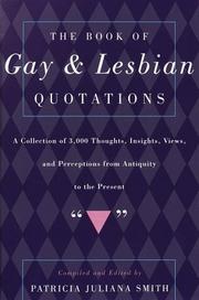 Cover of: The book of gay & lesbian quotations