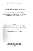 The Somerville papers by Somerville, James Sir