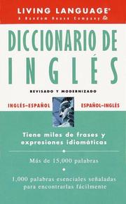 Cover of: Diccionario de Inglés by Living Language