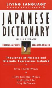 Cover of: Basic Japanese Dictionary (LL(R) Complete Basic Courses)