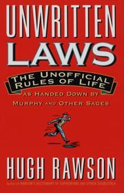 Cover of: Unwritten Laws by Hugh Rawson