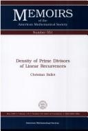 Density of prime divisors of linear recurrences by Christian Ballot