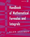 Cover of: Handbook of mathematical formulas and integrals by Alan Jeffrey