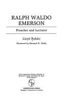 Cover of: Ralph Waldo Emerson: preacher and lecturer