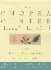 Cover of: The Chopra Center Herbal Handbook by David Simon, Deepak Chopra