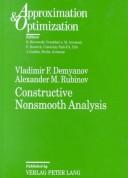 Cover of: Constructive nonsmooth analysis