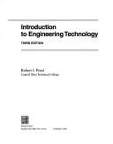 Cover of: Introduction to engineering technology by Robert J. Pond, Robert J. Pond