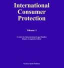 Cover of: International consumer protection