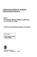 Cover of: Explorations in Indian sociolinguistics