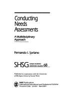 Cover of: Conducting needs assessments by Fernando I. Soriano