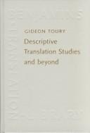 Cover of: Descriptive translation studies and beyond