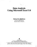 Cover of: Data analysis using Microsoft Excel 5.0