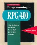 Cover of: Programming in RPG/400
