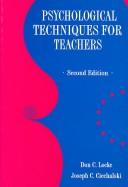Cover of: Psychological techniques for teachers