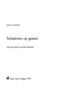 Cover of: Schaduwen op graniet: over de poëzie van Jan Kooistra