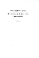 Cover of: Obras (poesía y prosa) by Fernando Villalón