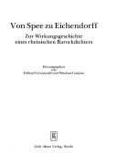 Cover of: Von Spee zu Eichendorff by herausgegeben von Eckhard Grunewald und Nikolaus Gussone.