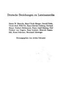 Cover of: Deutsche Beziehungen zu Lateinamerika