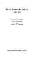 Cover of: Black writers in Britain, 1760-1890 by selected and introduced by Paul Edwards and David Dabydeen.