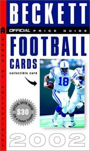 Cover of: The Official Price Guide to Football Cards 2002, 21st Edition (Official Price Guide to Football Cards)