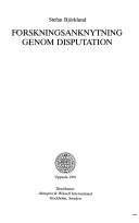 Cover of: Forskningsanknytning genom disputation