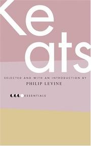 Cover of: Essential Keats: Selected by Philip Levine (Essential Poets)