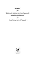 Cover of: Wenden, oder Die deutsche Einheit als historischer Lernprozess: Reden und Tagebuchnotizen