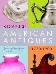 Cover of: Kovels' American Antiques, 1750-1900 by Ralph Kovel, Terry Kovel