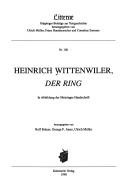 Ring by Heinrich Wittenweiler