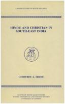 Cover of: Hindu and Christian in South-East India by Geoffrey A. Oddie