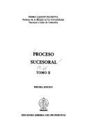 Cover of: Proceso sucesoral
