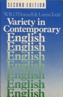 Cover of: Variety in contemporary English by W. R. OʼDonnell
