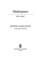 Shakespeare by John Gielgud