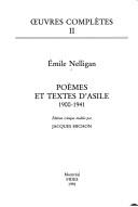 Cover of: Œuvres complètes: Emile Nelligan ; édition critique établie par Réjean Robidoux, Paul Wyczynski.