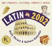 Cover of: Latin 2002 Daily Phrase and Culture Calendar (LL(R) Daily Phrase Calendars)