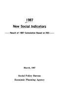 Cover of: 1987 new social indicators: result of 1987 calculation based on NSI