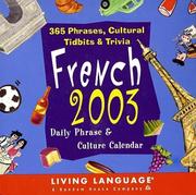 Cover of: French Daily Phrase & Culture 2003 Block Calendar | Living Language